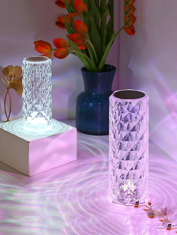 Cryestal Rose Lamp (2)