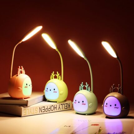 Multifunctional Animal-Themed Desk Lamp | LED Light | Rechargeable Battery