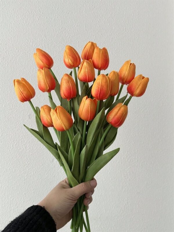 Tulip Orange - Vibrant Artificial Flowers